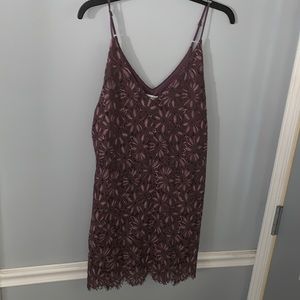 Lace dress fits like L